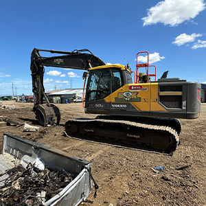 Our Volvo excavator